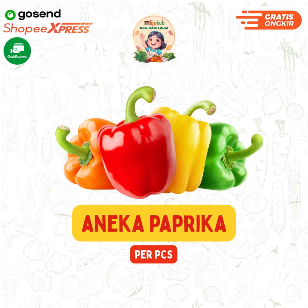 

Aneka Paprika - Pengiriman Instan - Fresh Mlijohub Malang