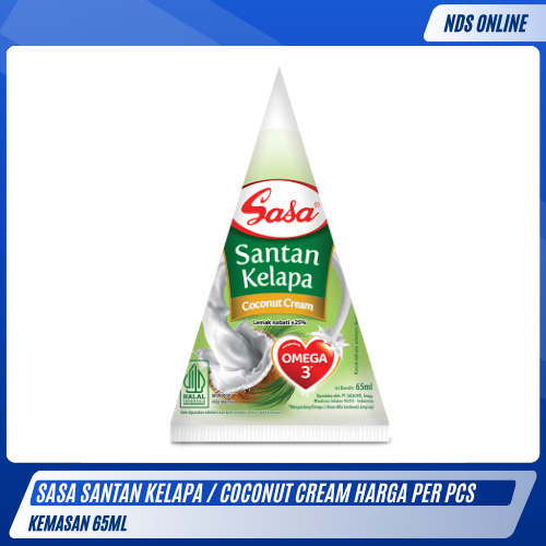 

Sasa Santan Kelapa 65ml | Coconut Cream Siap Pakai Omega 3 | Sasa Santan Cair [Harga Per Pcs]