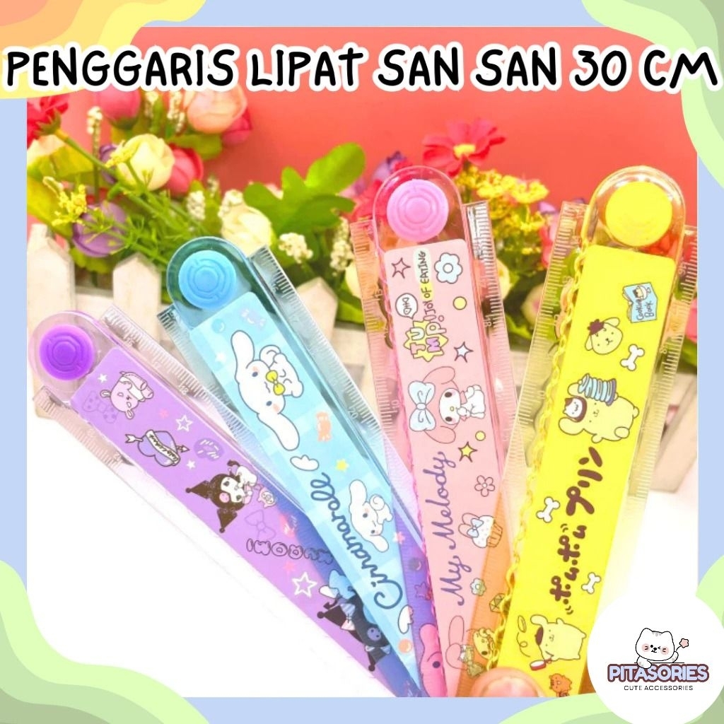 

Penggaris Lipat San San Premium Panjang 30 cm Melo Kuro Purin Moroll Unik Lucu Imut Termurah Grosir COD