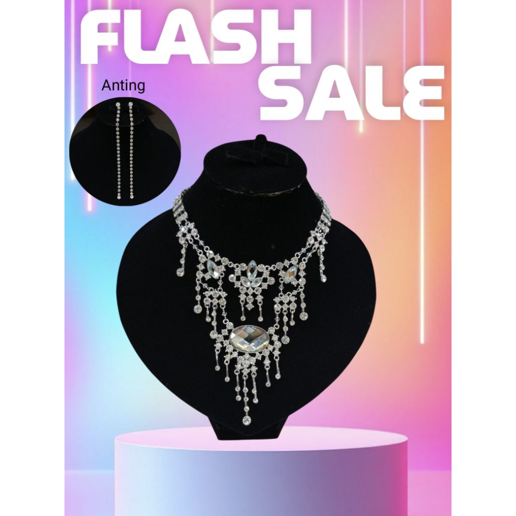 Kalung Perhiasan Pesta  Pengantin Import