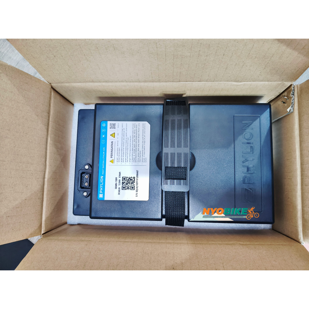 BATERAI LITHIUM PHYLION 48V / 12AH UNTUK SEPEDA LISTRIK UWINFLY T70L T65L M70L M60L