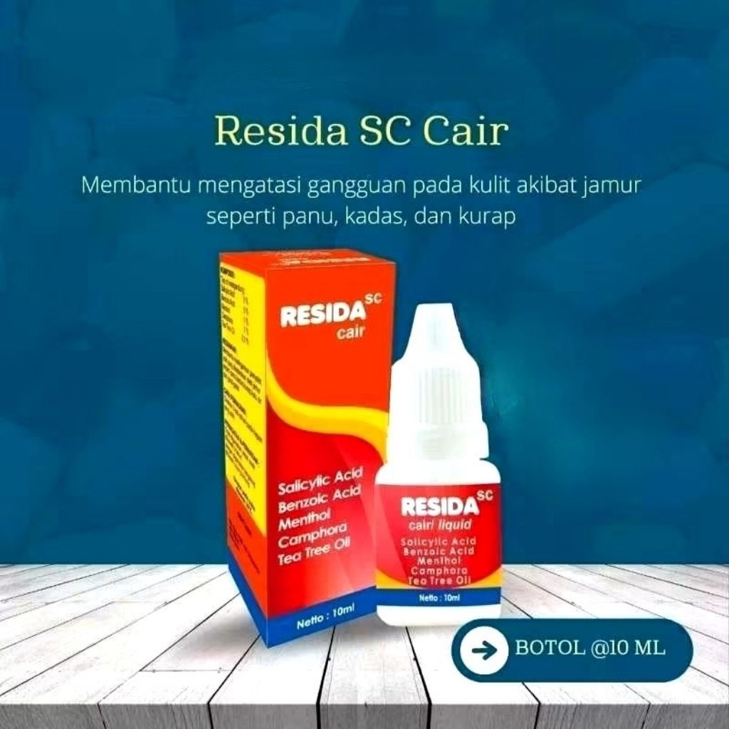 Resida SC Cair 10 mL Menthol Camphor SEPERTI KALPANAX CAIR untuk jamur
