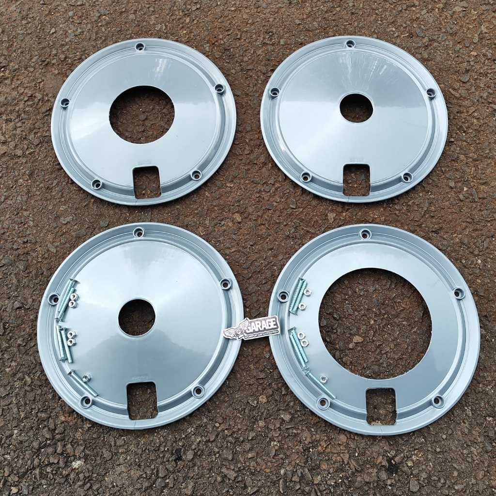 Wheeldop Ring 12 Matic SILVER BARU ABS set BAUD Wildop Ring 12 Semua Metik Fazio scoopy Wheel dop Do