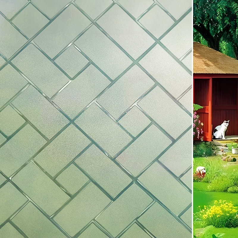 Gofilm Kaca jendela statis melekat dekoratif kaca jendela Film stiker untuk kamar tidur rumah