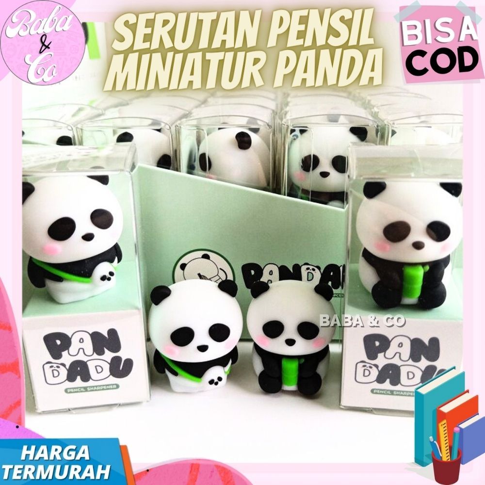 

SERUTAN PENSIL PANDA BONEKA MINIATUR RAUTAN BONEKA PANDA LUCU UNIK MURAH SERUTAN 2 IN 1 PANDA ERASER PENGHAPUS PANDA MINIATUR BONEKA CUTE PANDA