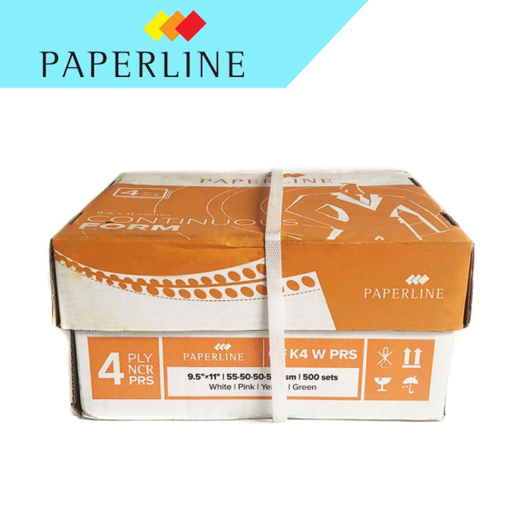 

Continuous Form 4 Ply PAPERLINE K4 PRS Warna Potong CF K4 PRS W Kertas Komputer & K4 WARNA BIASA