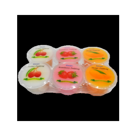 

Goody Puding Jelly 118gram 6Pcs Mixed, Mango, Strawberry & Lychee