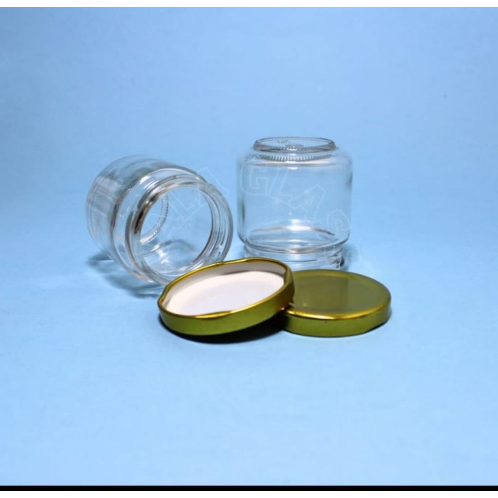 toples kaca bulat 80ml /botol madu 80ml