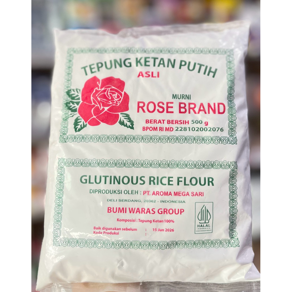 

Rose Brand Tepung Ketan Putih Asli 500GR