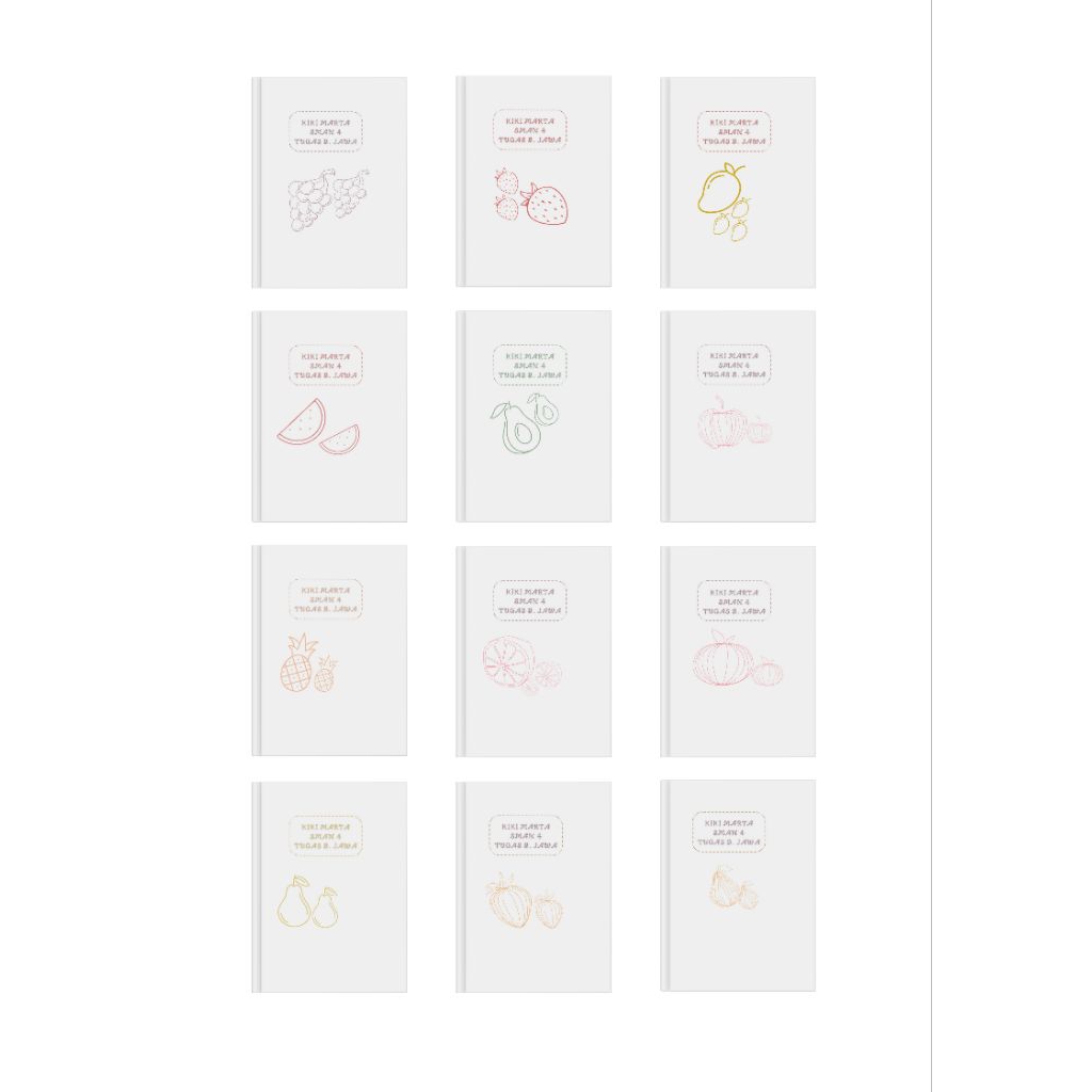 

sampul buku aesthetic | sampul buku tulis sidu | sampul buku putih