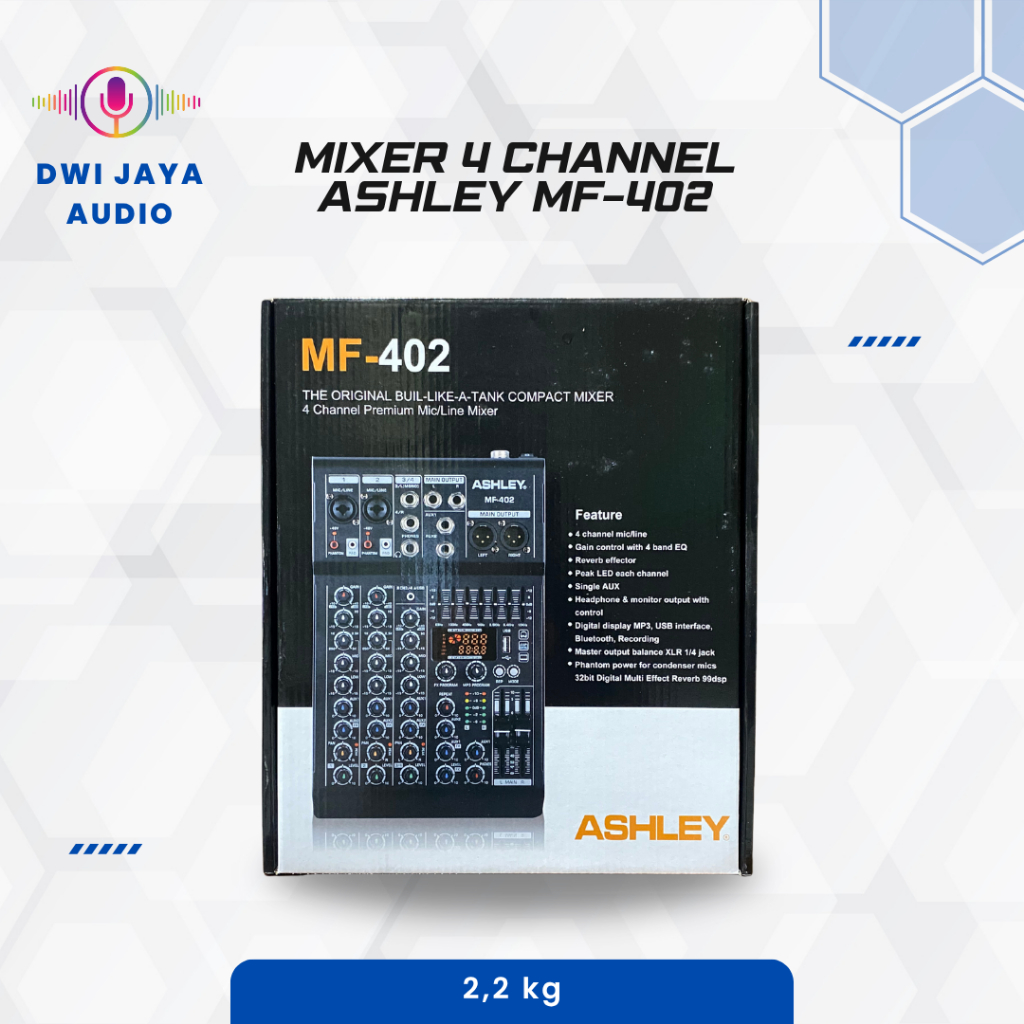Mixer 4 Channel Ashley MF-402 | Mikser 4 cenel