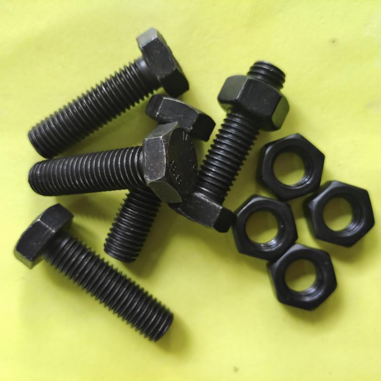 BAUT BAJA HTB 8.8 M18 X 50 FULL DRAT / BAUT BAJA M18 X 50 HITAM / BAUT 27 KUNCI 27 / BAUD FULL DRAT 