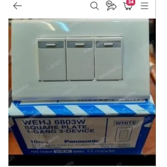 saklar triple panasonic