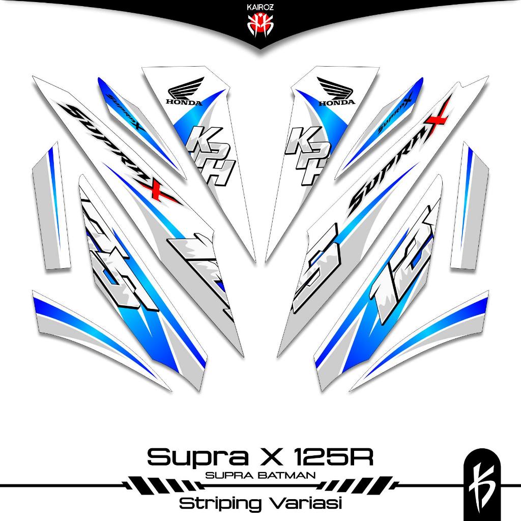 STRIPING SUPRA X 125 KARBU SKU 177 BATMAN STICKER STIKER HONDA SUPRA X 125 WAVE 125I SUPRA X 125R