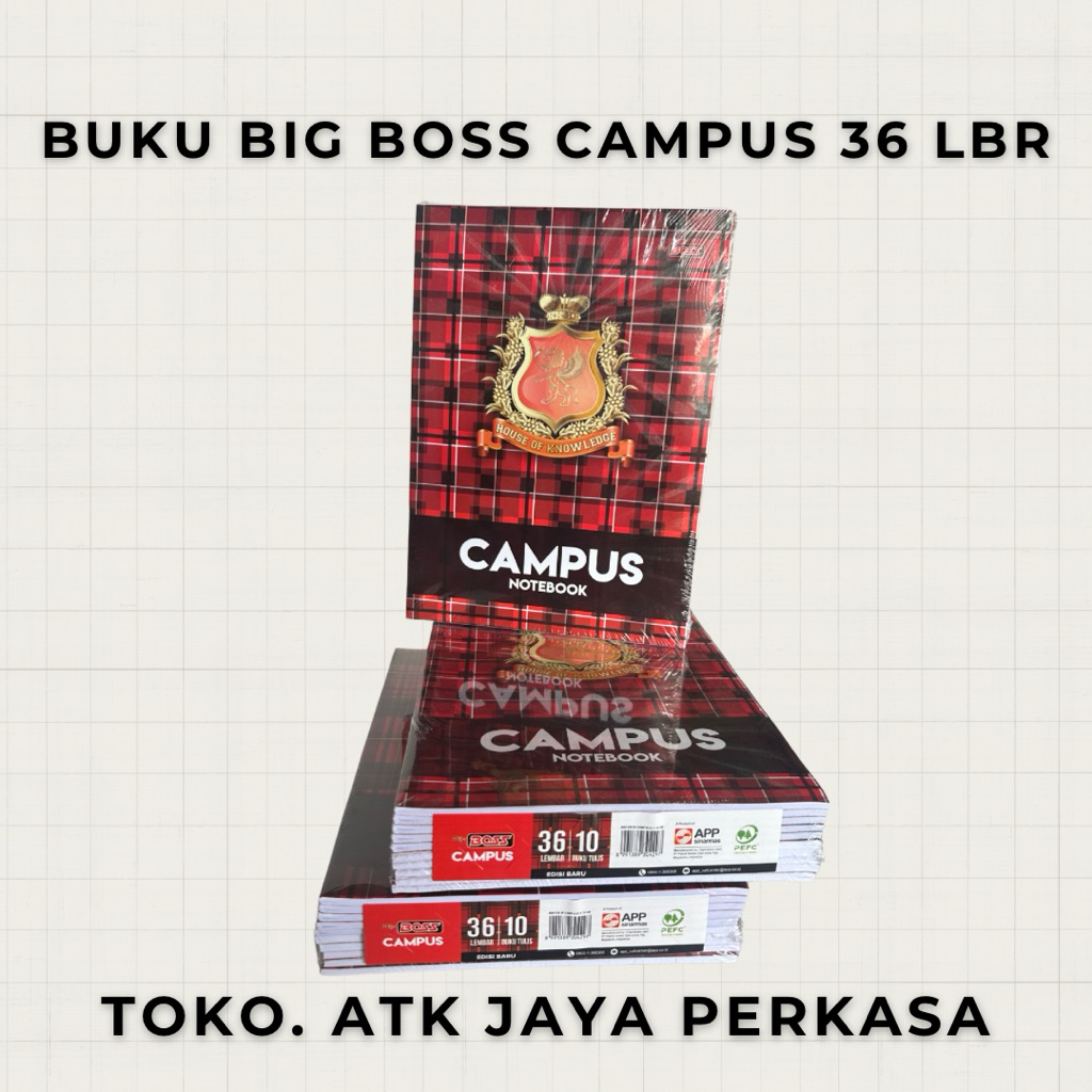 

Buku Tulis Big Boss Campus 36 Lembar 1 PAK 10 Buku