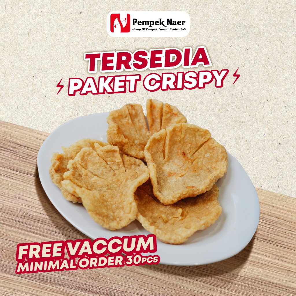 

pempek kulit palembang asli satuan piece ikan tenggiri (pempek mix/ empek empek asli palembang )