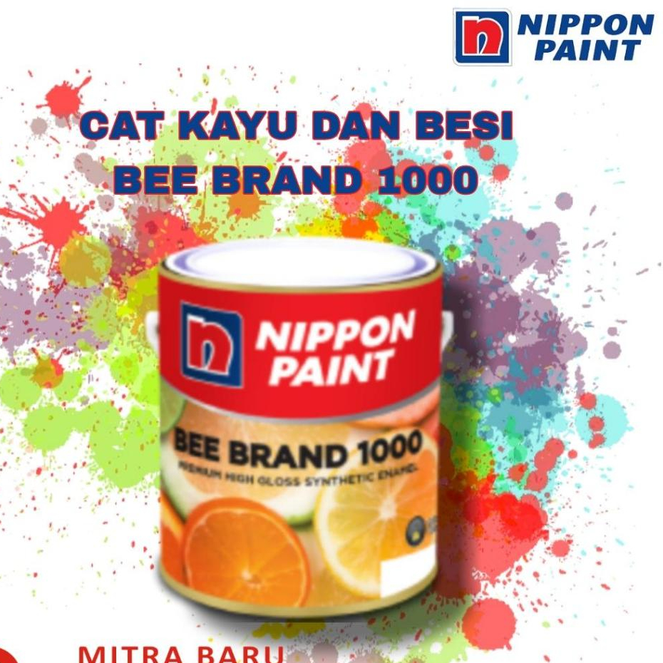 

CAT MINYAK KAYU DAN BESI BEE BRAND 1000 15 LTR / Nippon Bee Brand 1000 TERSEDIA VARIAN WARNA