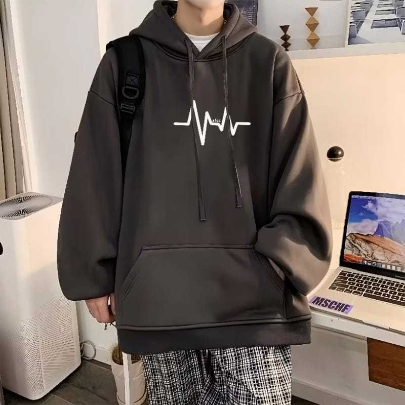 HeartBeat Sweater hoodie pria wanita | jaket hoodie detak jantung Oversize style koreanb