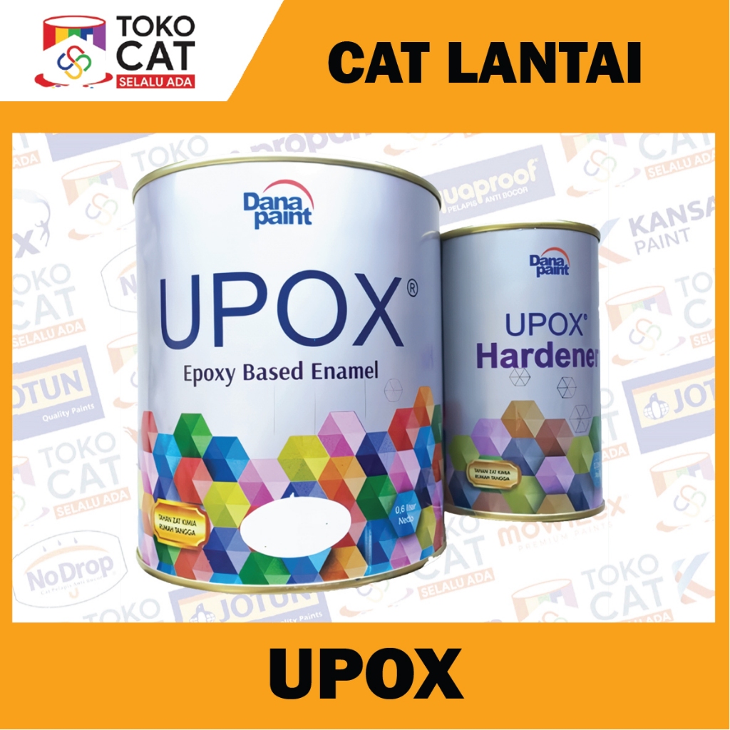 Cat Epoxy | UPOX Cat Keramik/Kamar Mandi/Cat Lantai/Cat Lapangan 1 L | Kemasan kaleng