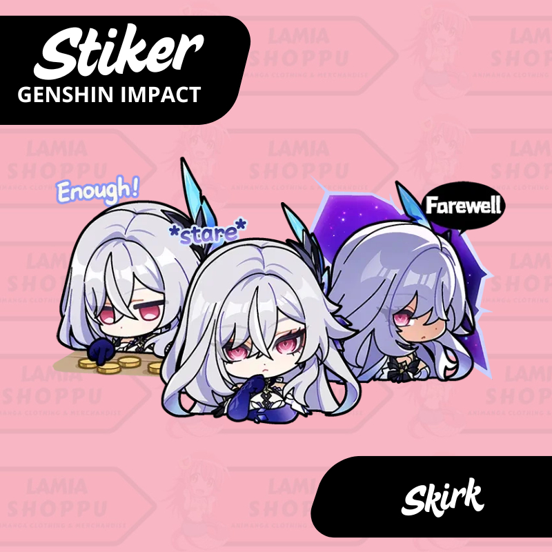 

Stiker Skirk Genshin Impact | Stiker Skirk GI | Stiker Laptop Vinyl Glossy Anti Air