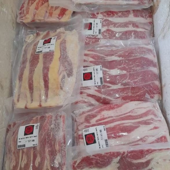 

BEEF SLICE WAGYU MIX DAGING SLICE WAGYU MIX FAT