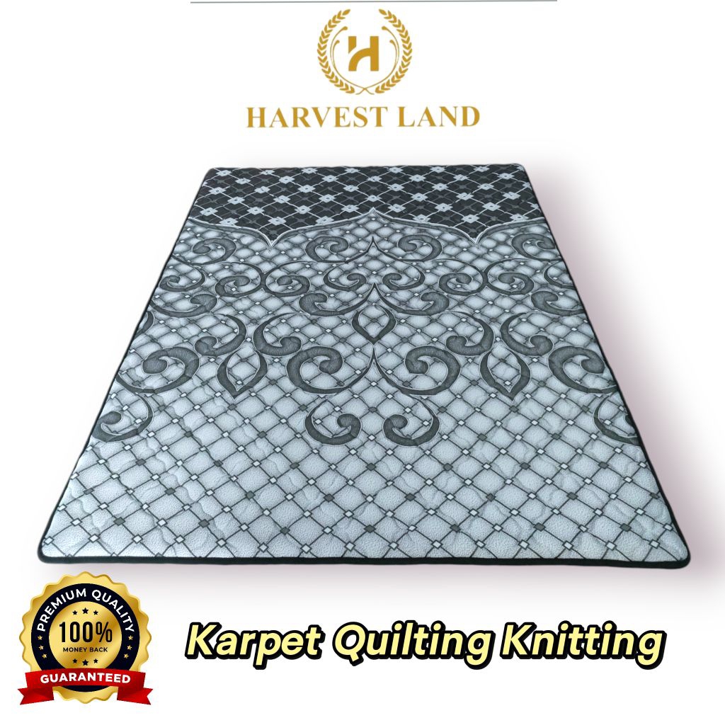 Karpet Busa Lantai Quilting HARVESTLAND Anti Slip