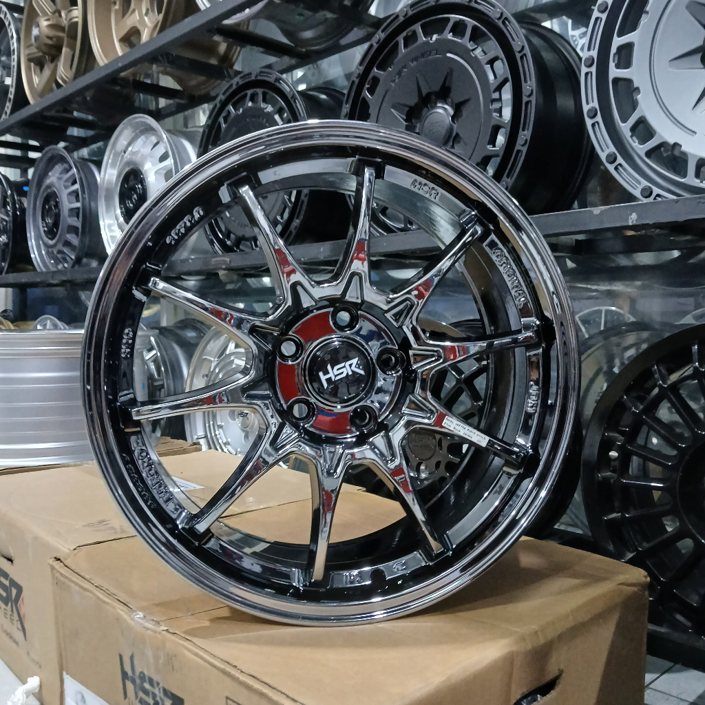 velg mobil jdm black chrome ce28 r18 fitmne innova rush terios xpander hrv