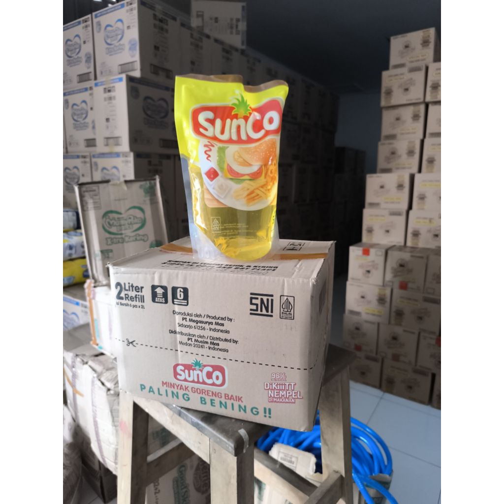 

Minyak Sunco 1 Dus isi 6Pcs Kemasan 2 Liter