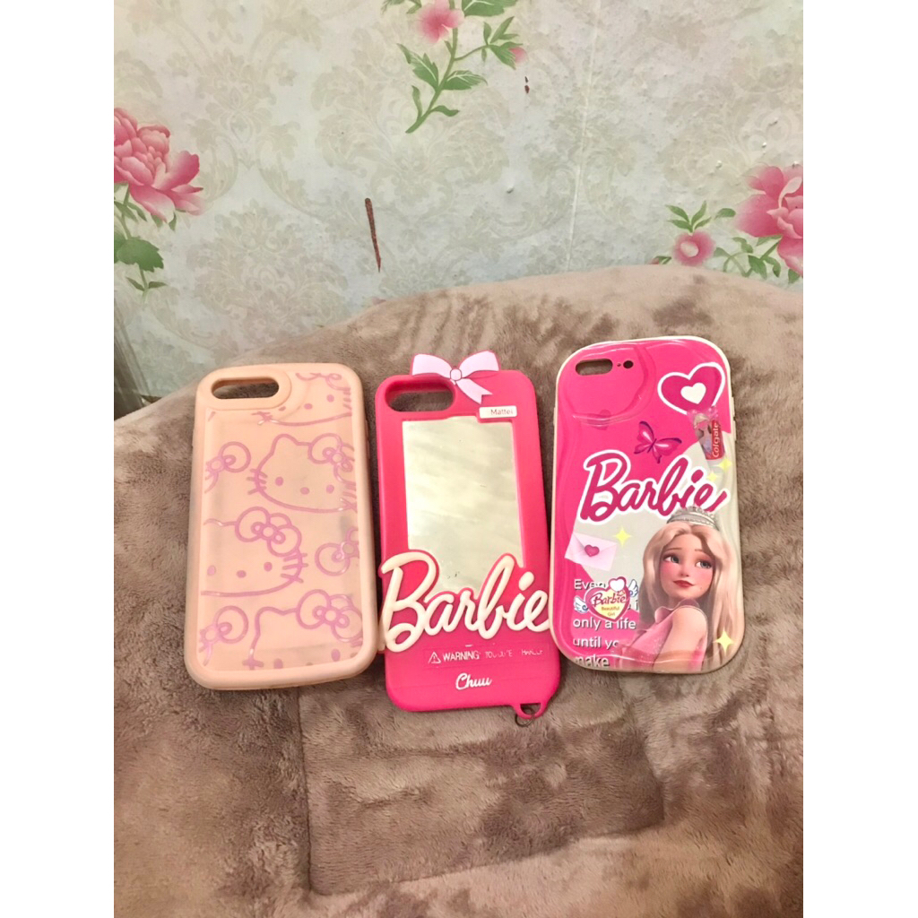preloved case casing hp iphone 7+ / 8+ | preloved case hp warna pink barbie | preloved case hp hello