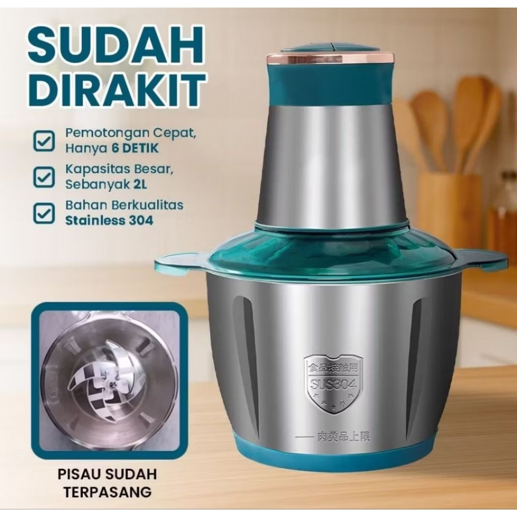 ( COD ) Blender stelnsess anti karat / Blender bumbu/ blender daging / blender bumbu basah / blender