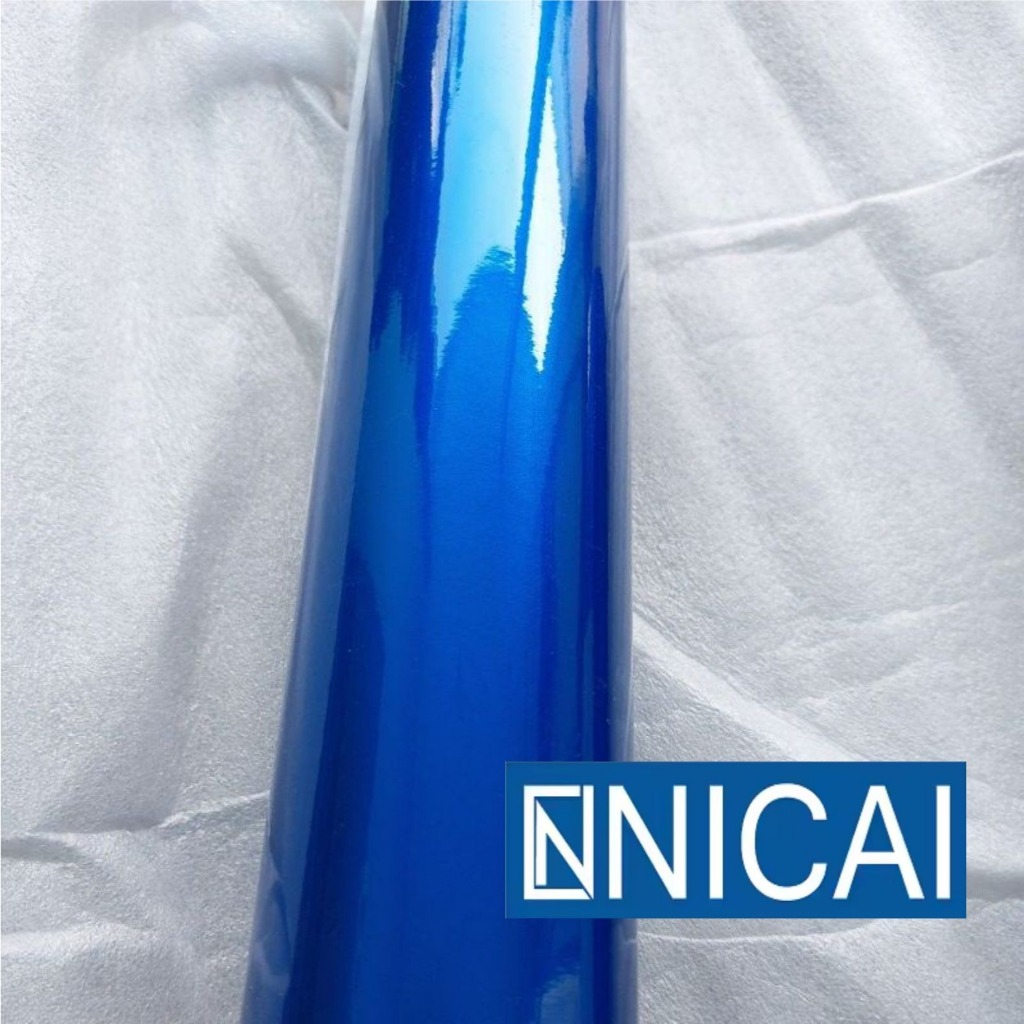 Skotlet Sticker NICAI Biru muda Metalik Candy Skotlet Biru Metalik Candi Glossy
