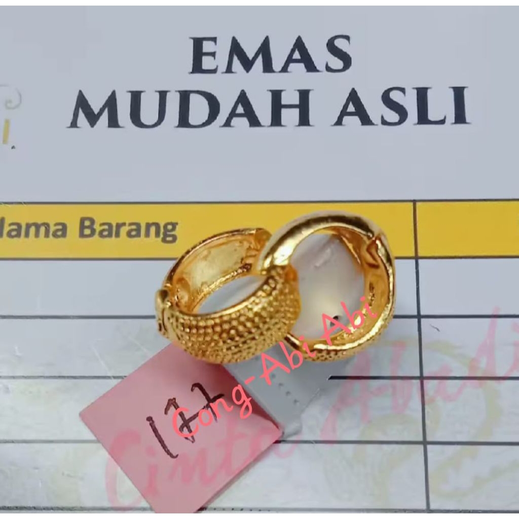 anting emas asli 24 karat 100% ori
