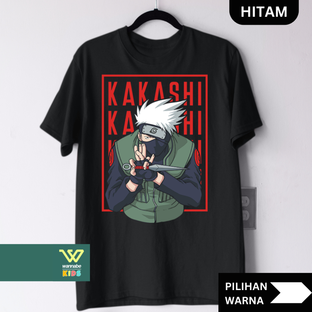 Kaos Anime Naruto Dewasa S–7XL Big Size Jumbo & Anak XS–XL | Baju Couple Keluarga Cotton Combed 24s 