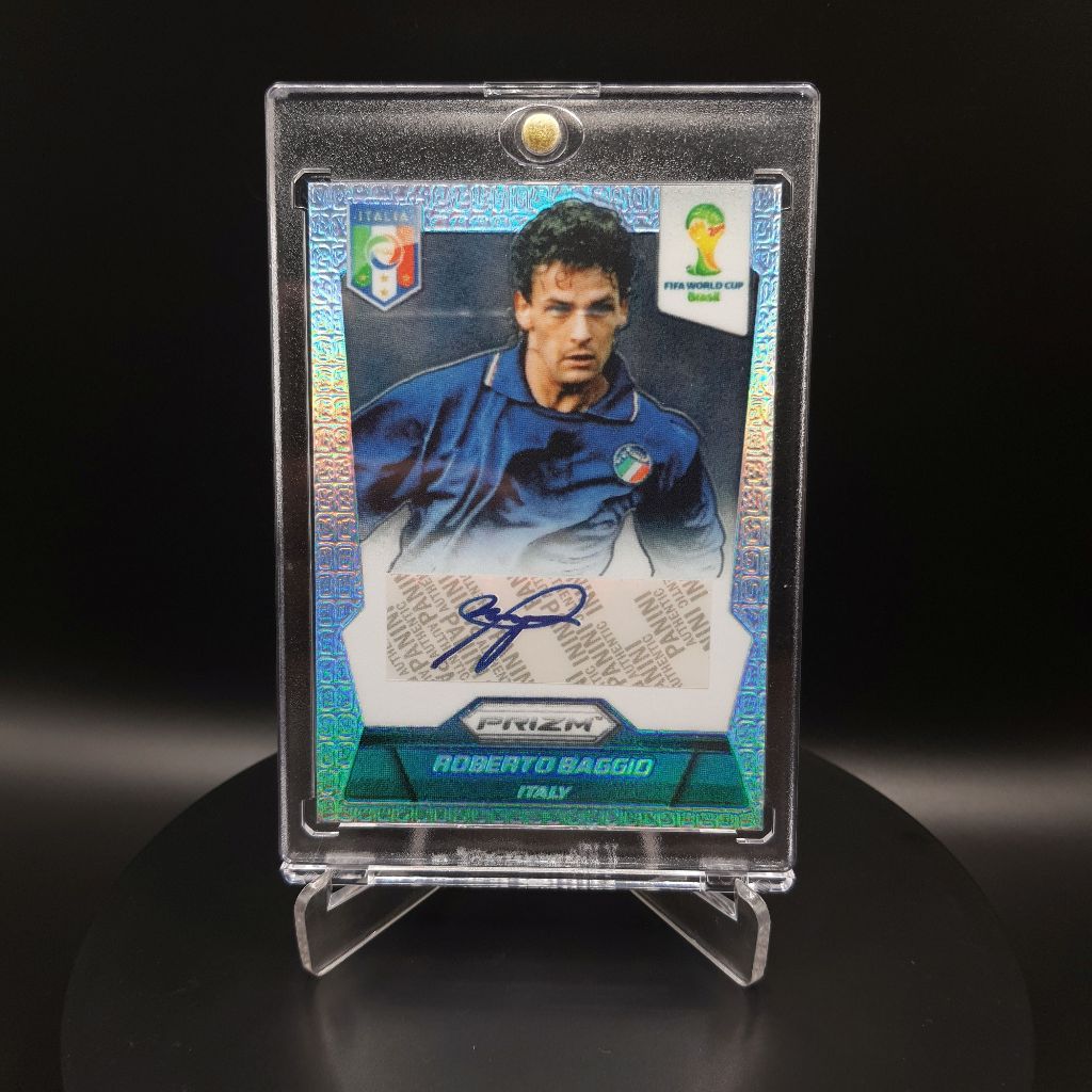 186. Kartu Bola - Custom Card 2014 Panini Prizm World Cup Signatures #SRB Roberto Baggio