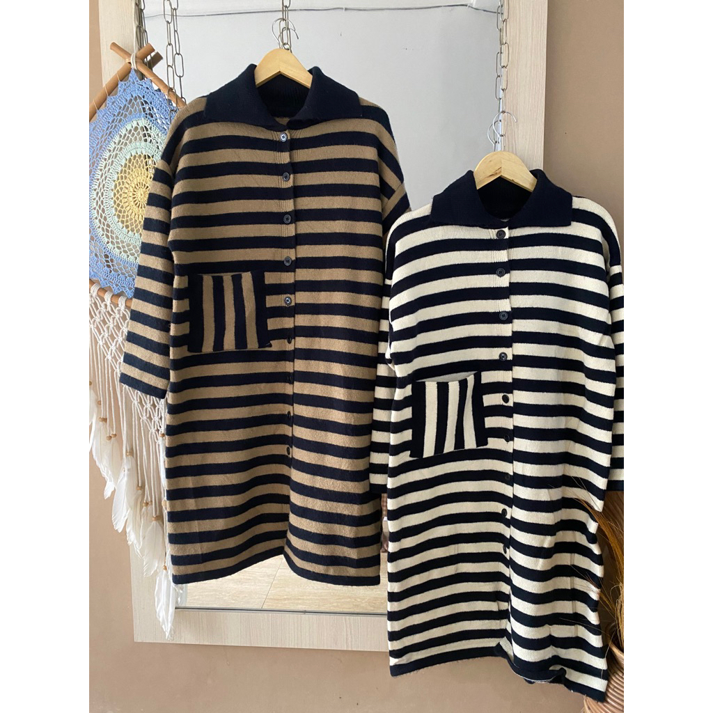 LONG CARDIGAN IMPORT RAJUT WANITA SALUR JUMBO
