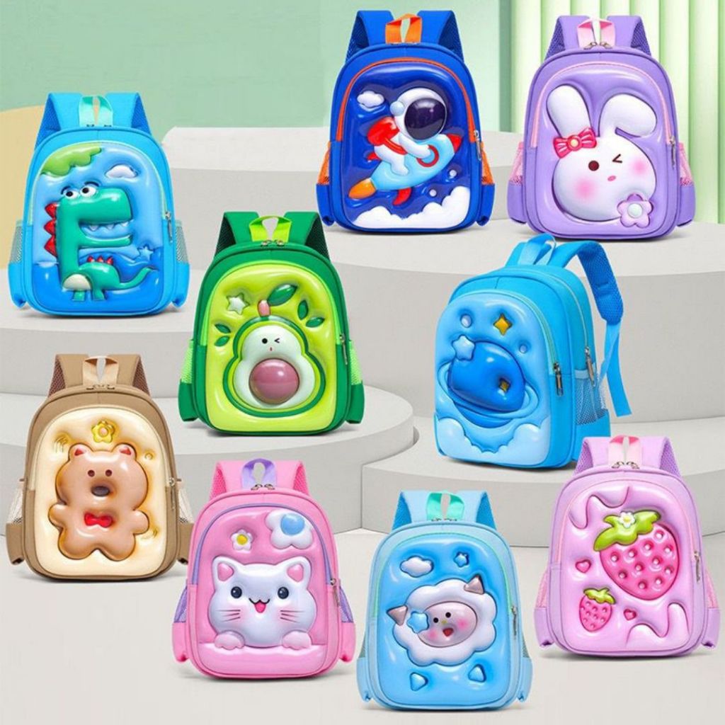 MIKADO - BK244 Tas Sekolah Tas Ransel Anak Tas Anak Tas Sekolah Anak Tas Anak Tk Tas Ransel Sekolah
