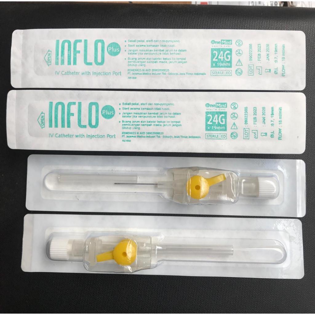 Inflo plus IV Cath 24g OneMed-Pcs