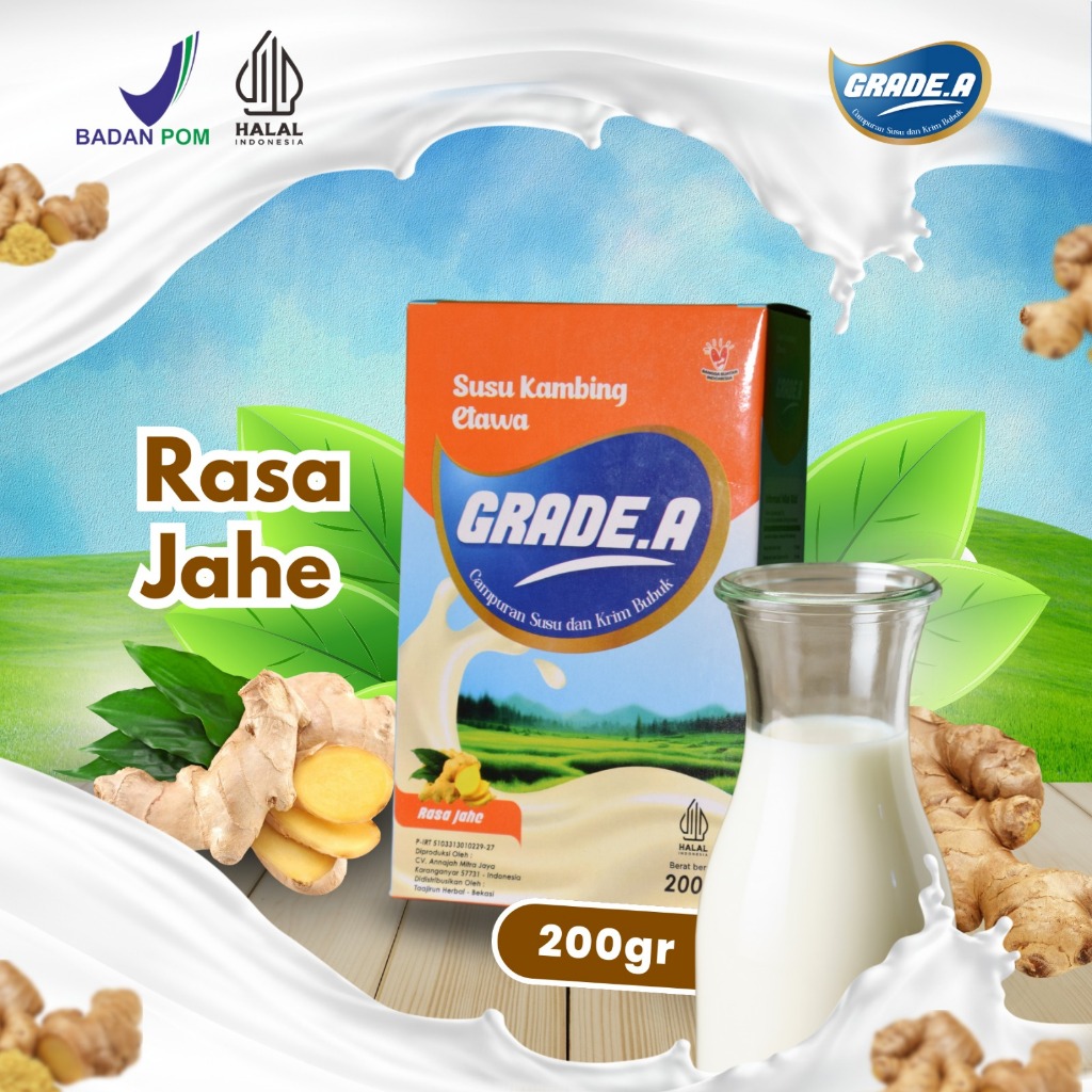 

GRADE.A JAHE-SUSU KAMBING ETAWA BUBUK 200GR BOX-Susu Untuk Menjaga Kesehatan Tulang,Gigi,Jantung,Saluran Pencernaan Dan Pernafasan