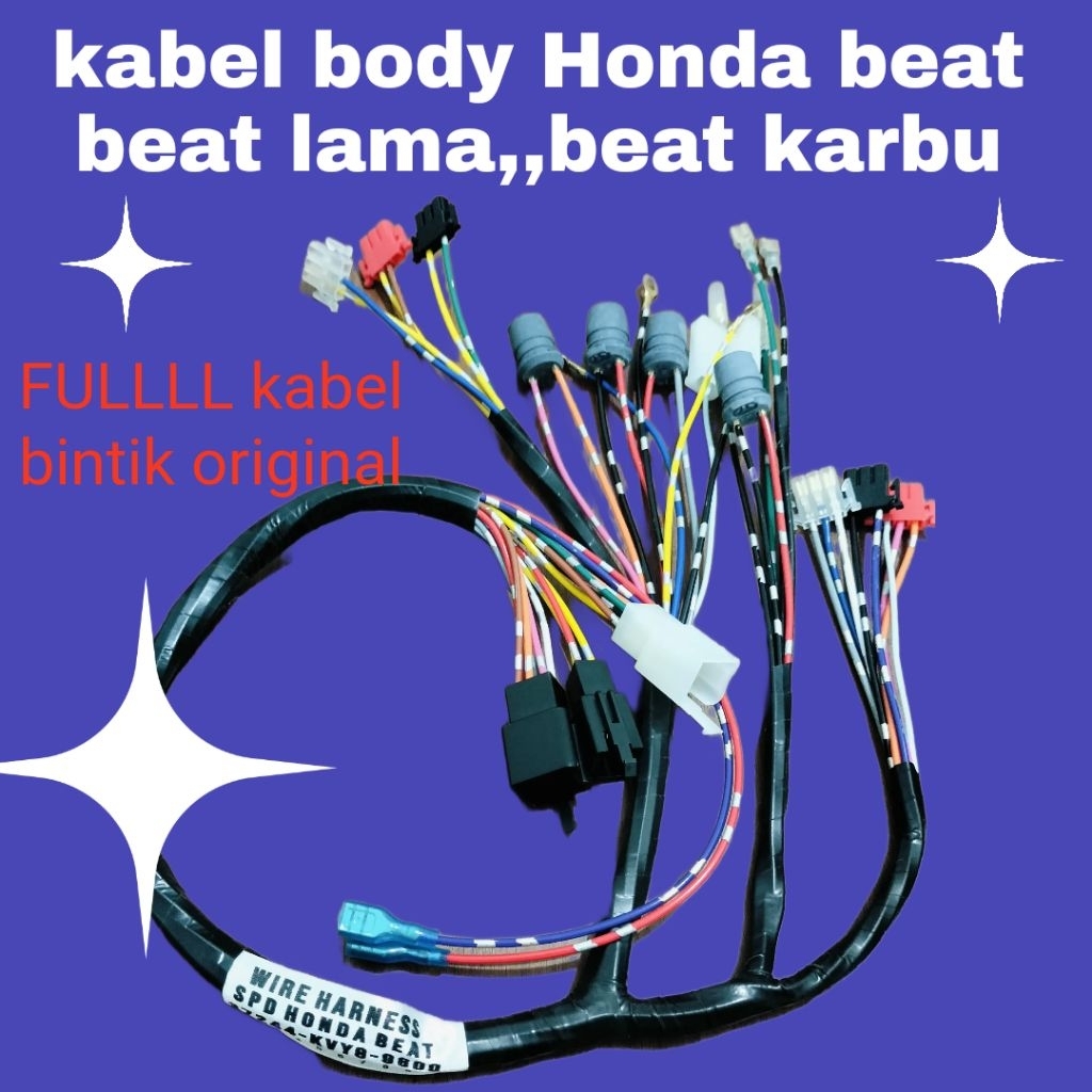 kabel body,body beat karbu,beat lama bagian atas spidometer Honda KVY