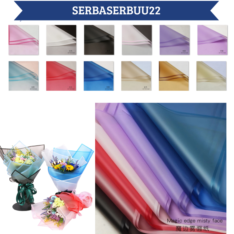 

Kertas Buket Bunga Korea Transparan List Transparan List Cellophane KB010 SS22