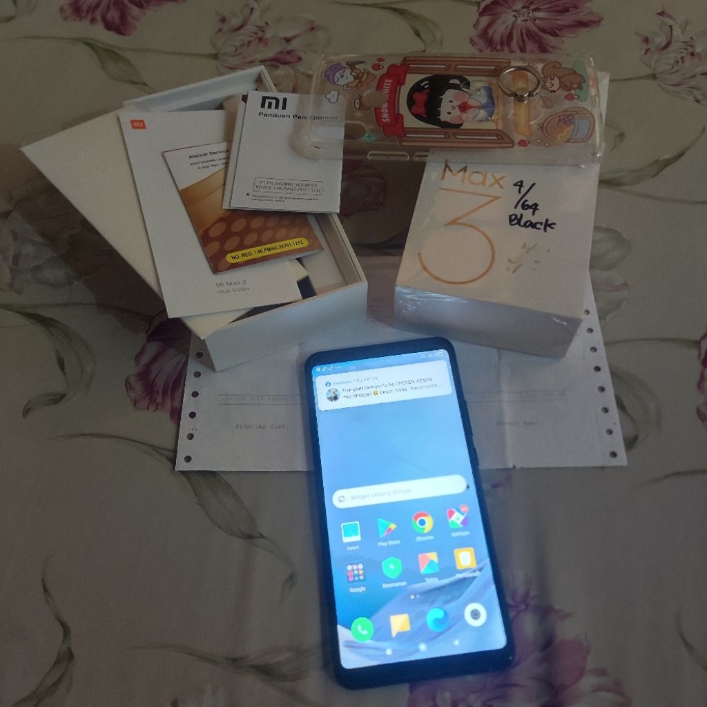 xiaomi mi max 3 4/64 minus lcd ghosttouch 4gb 64gb mimax3 second mimax bekas unit box only 2nd seken