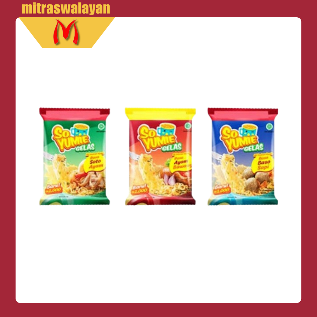

SO YUMIE Gelas 1 Renteng isi 10 Sachet @30 gr