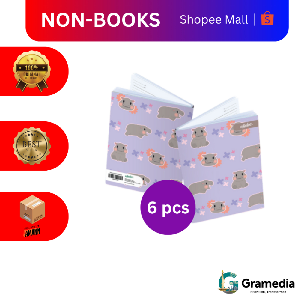 

Gramedia MKG - Buku Tulis Estudee K B5 Fancy Pattern Isi 6