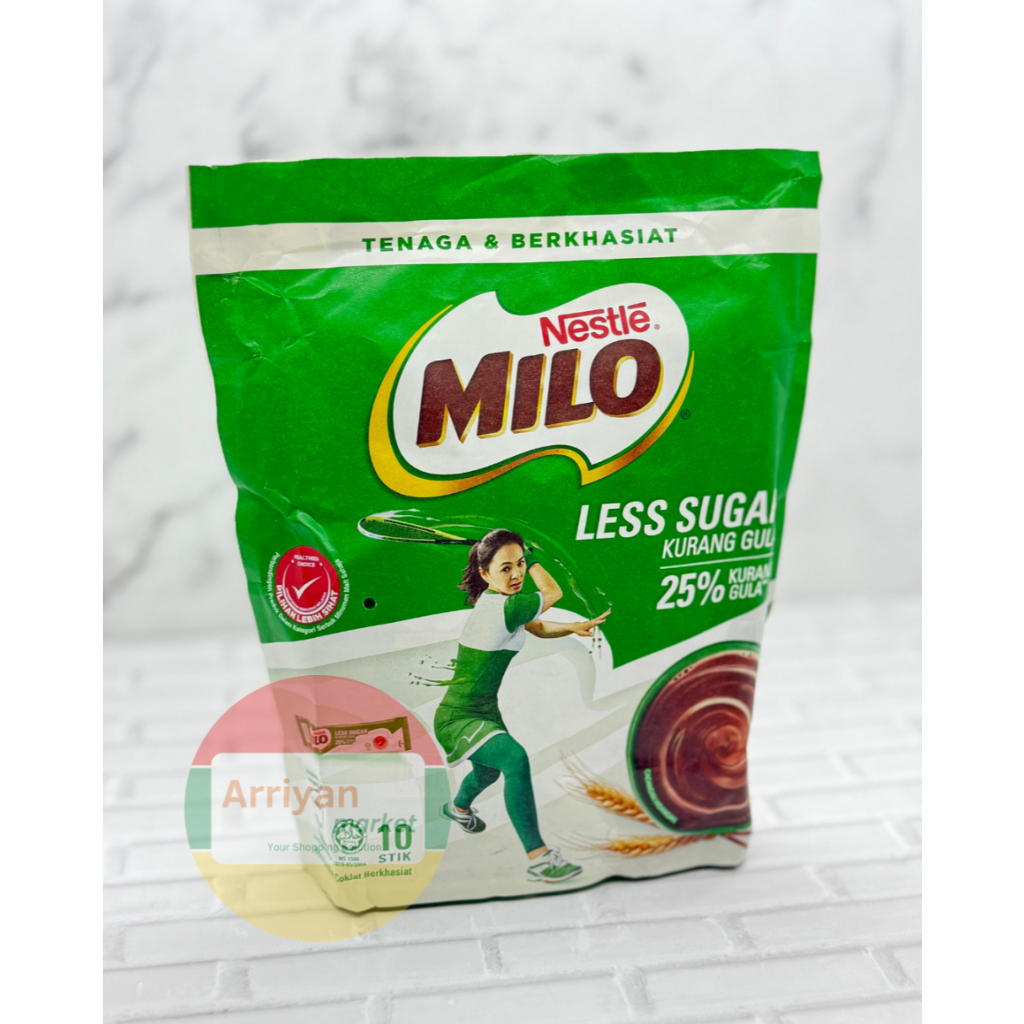 

Milo Less Sugar Imprt Mlysia isi 10 stik