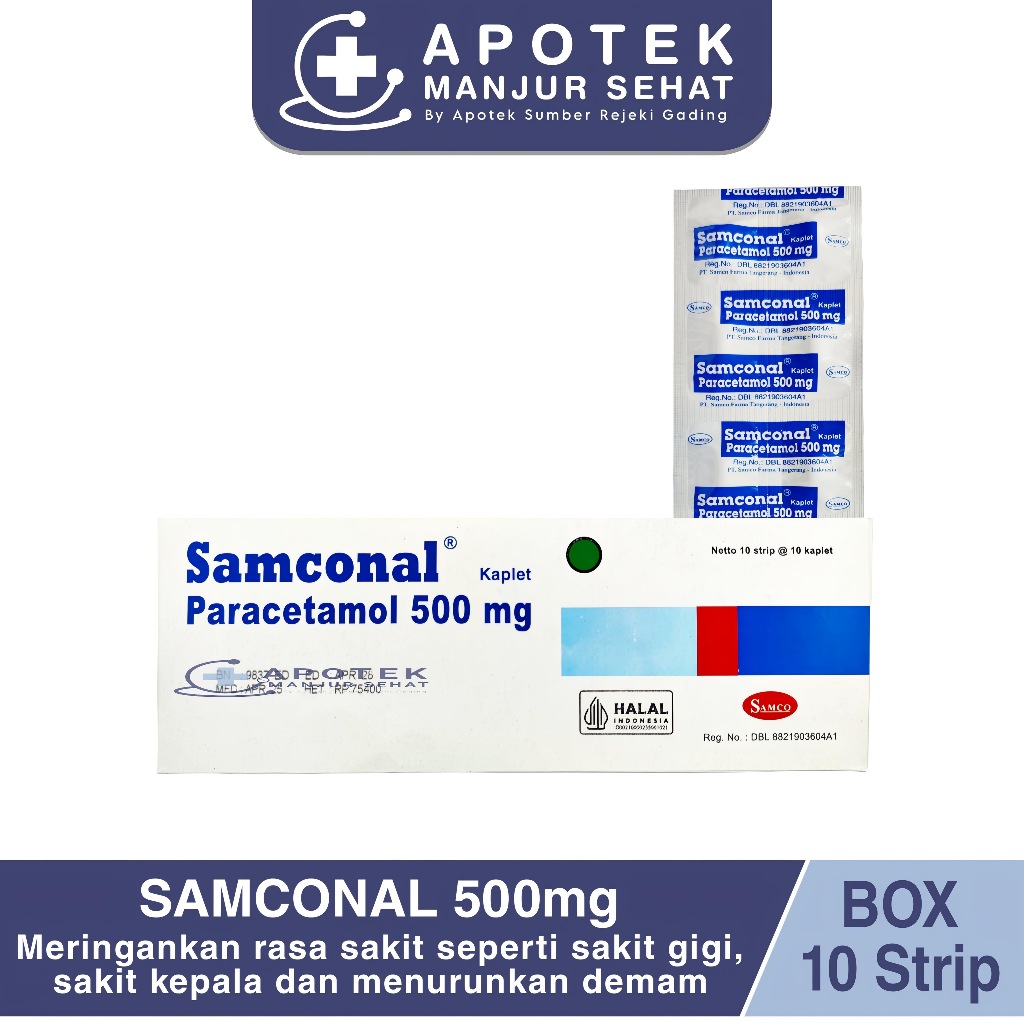 Samco Samconal Box 100 Tablet | Paracetamol 500mg