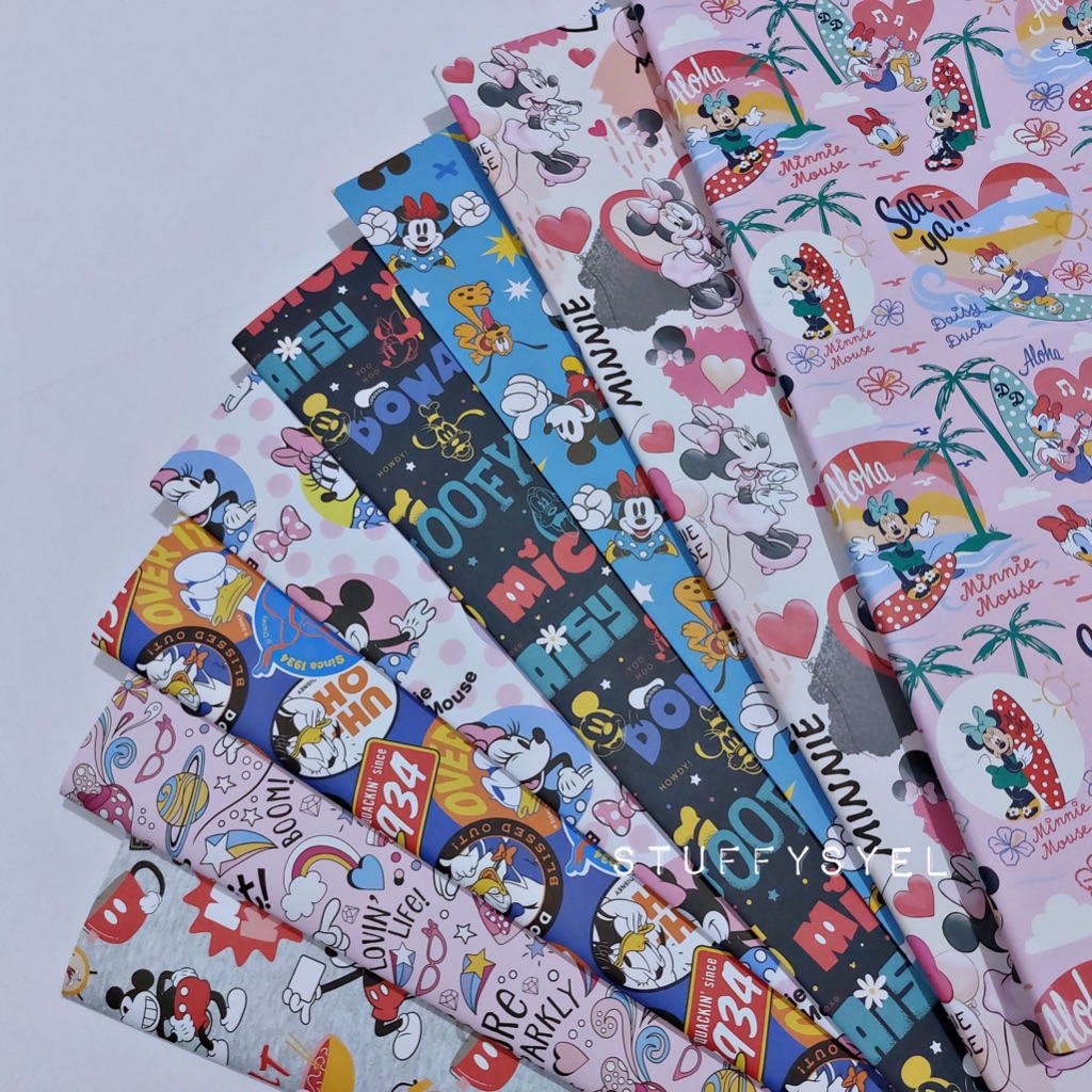 

Kertas Kado Sansan Wawa MICKEY MOUSE DONALD DUCK GOOFY Gift Wrap Bisa Untuk Sampul Buku