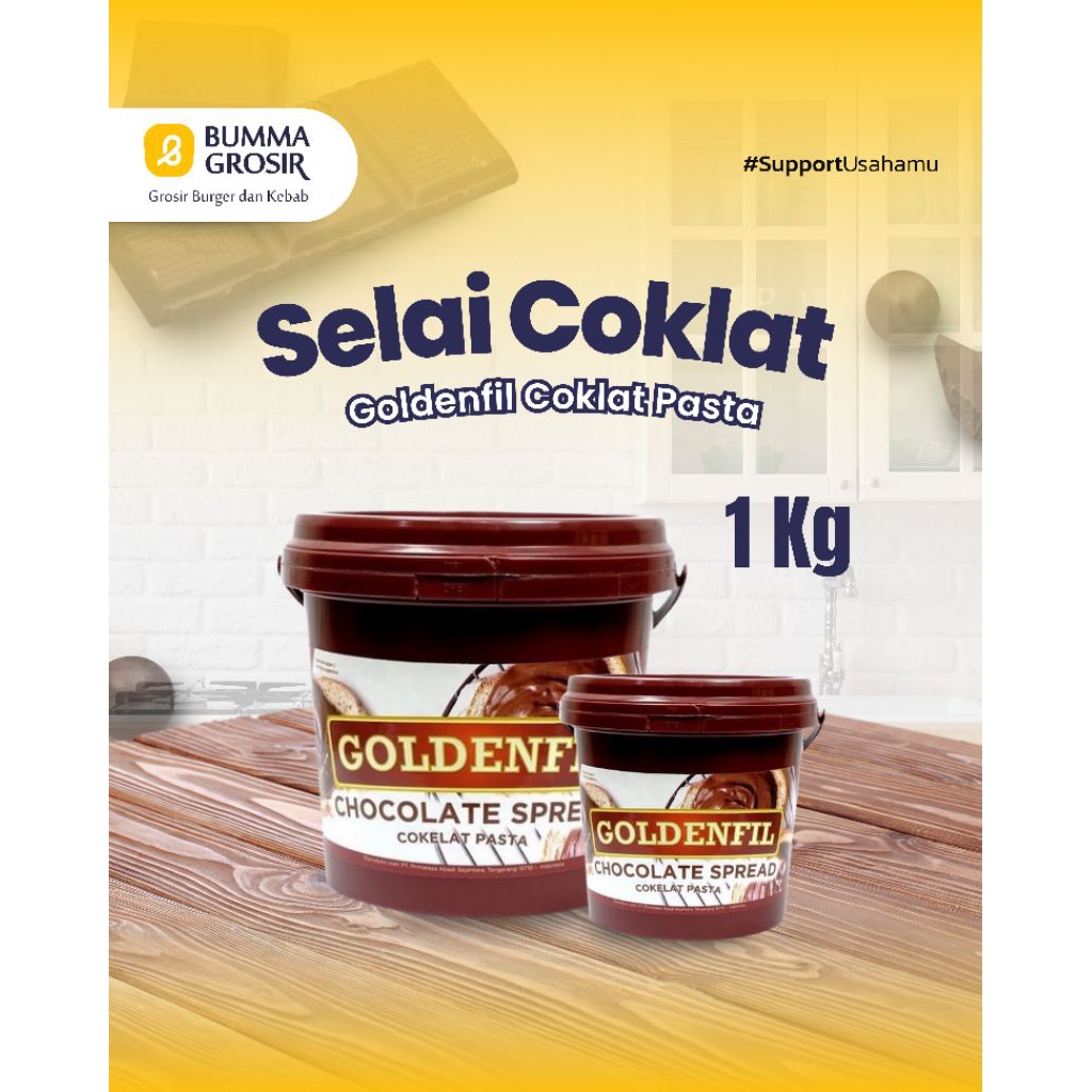 

Goldenfill berbagai varian - Dipping coklat pasta - coklat crunchy - toping sauce bluebery - selai strawberry -1kg