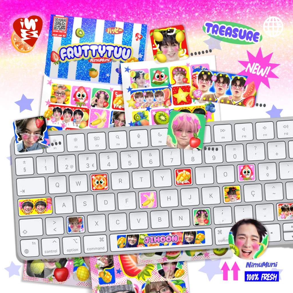 

TREASURE KEYBOARD STICKER | FRUTTYTUU STICKER TREASURE | STICKER KEYBOARD TREASURE GIFT TEUME