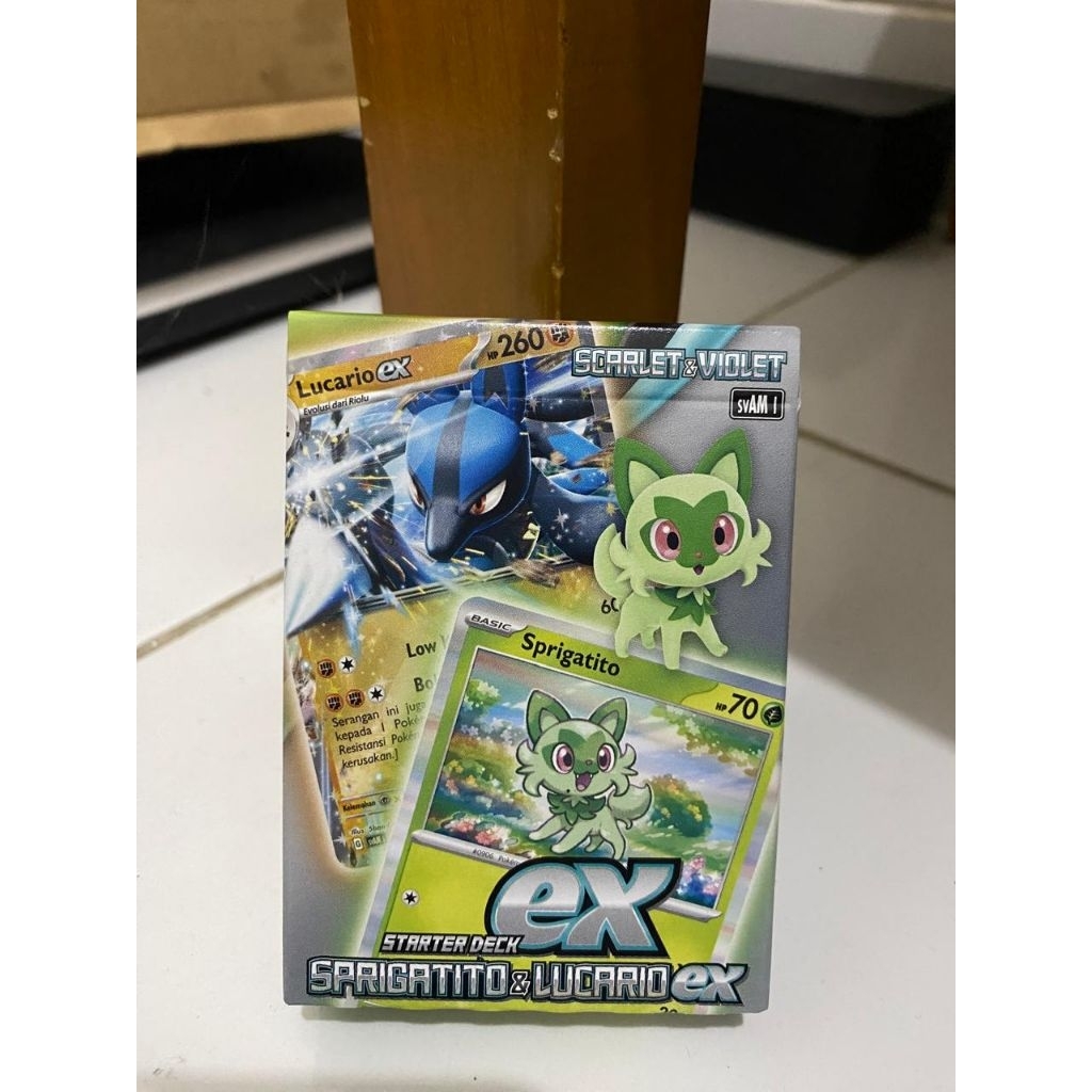 Kartu Pokemon TCG - Stater Deck EX Sprigatito & Lucario EX