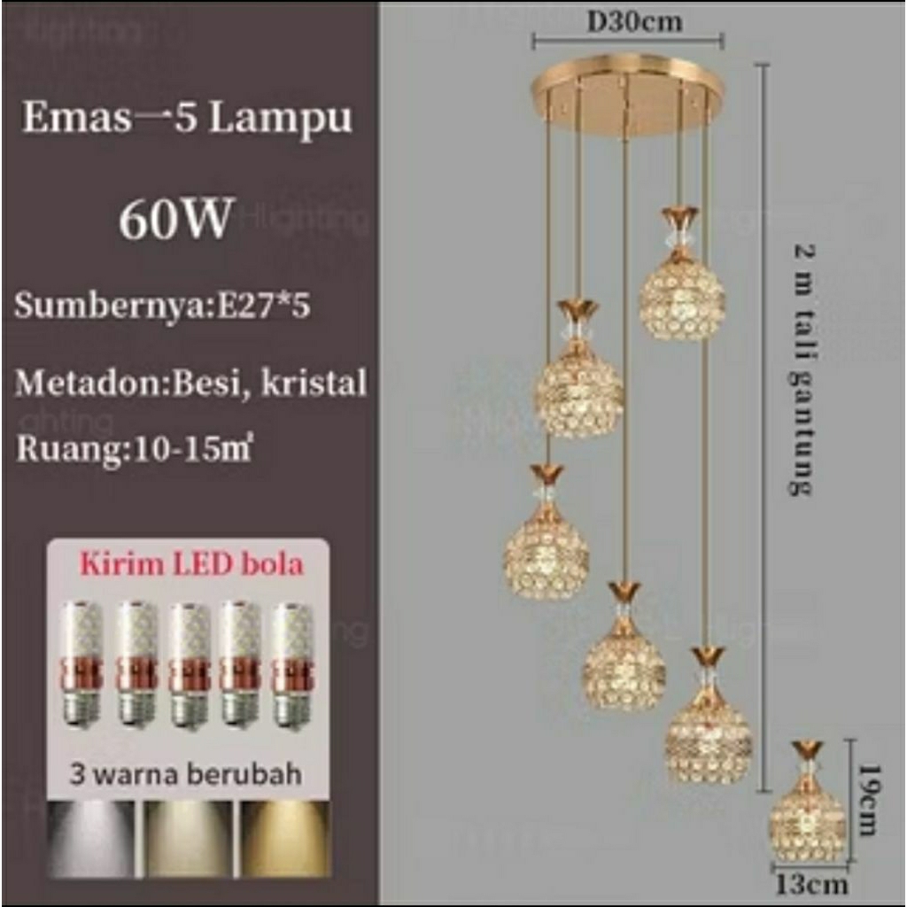 Lampu Hias / Lampu Gantung / Lampu Plafon / lampu gantung plafon / Lampu PVC